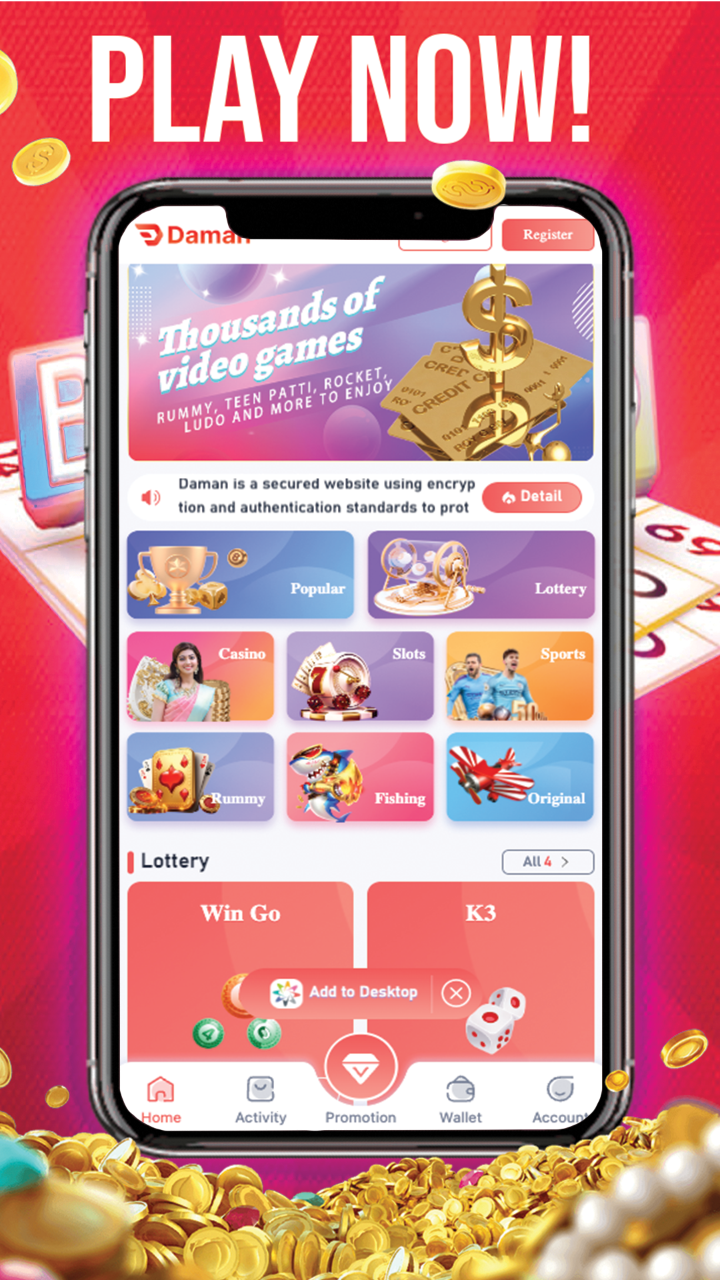 Daman Game Casino Download Mobiele App